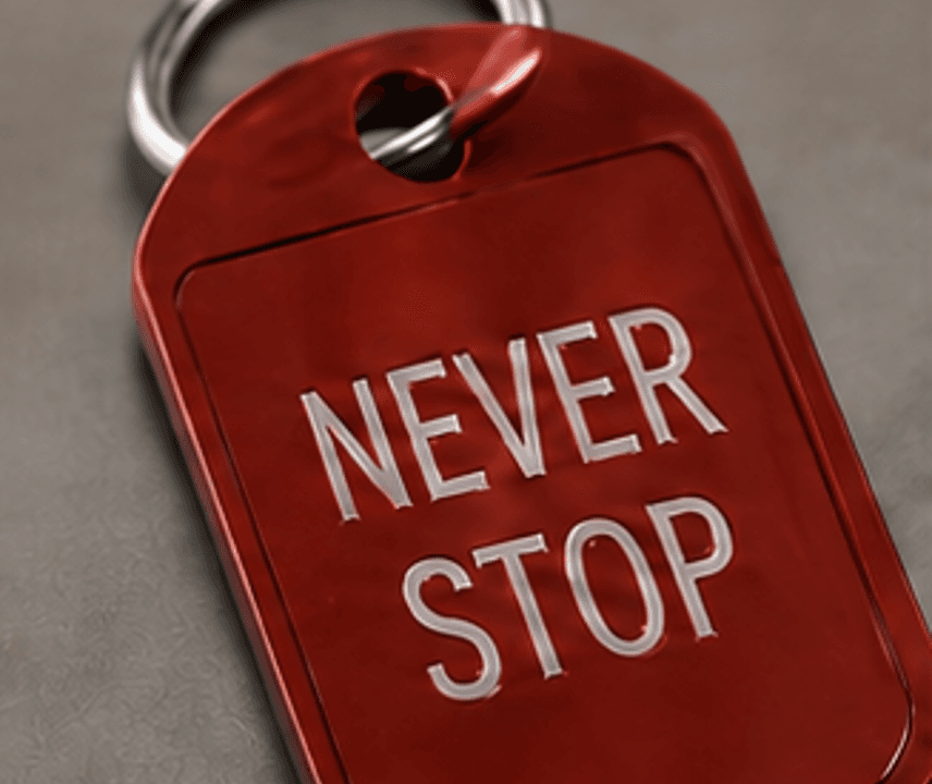 Keychain with a personalized inscription