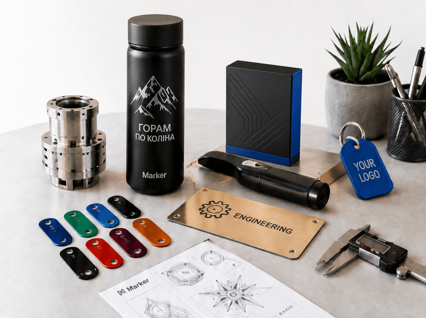 Прецизійний циліндричний модуль із маркуванням